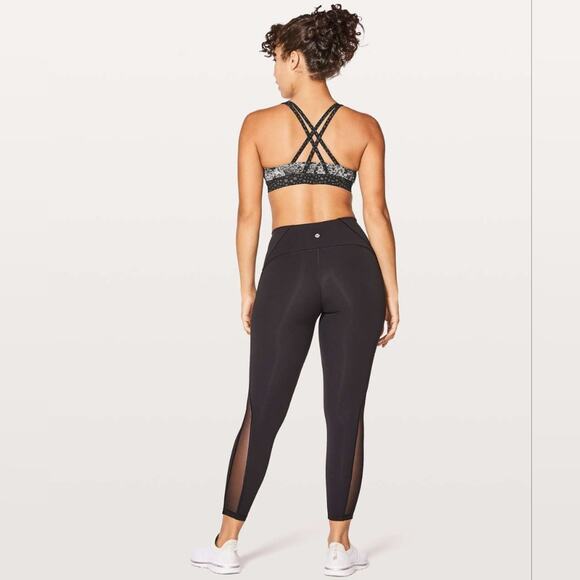 Lululemon Energy Bra Overlace Energy Bra Ice Grey Black 4 - Picture 3 of 6